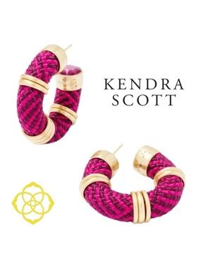 NWT Kendra Scott Maya Corded Hoop Earrings